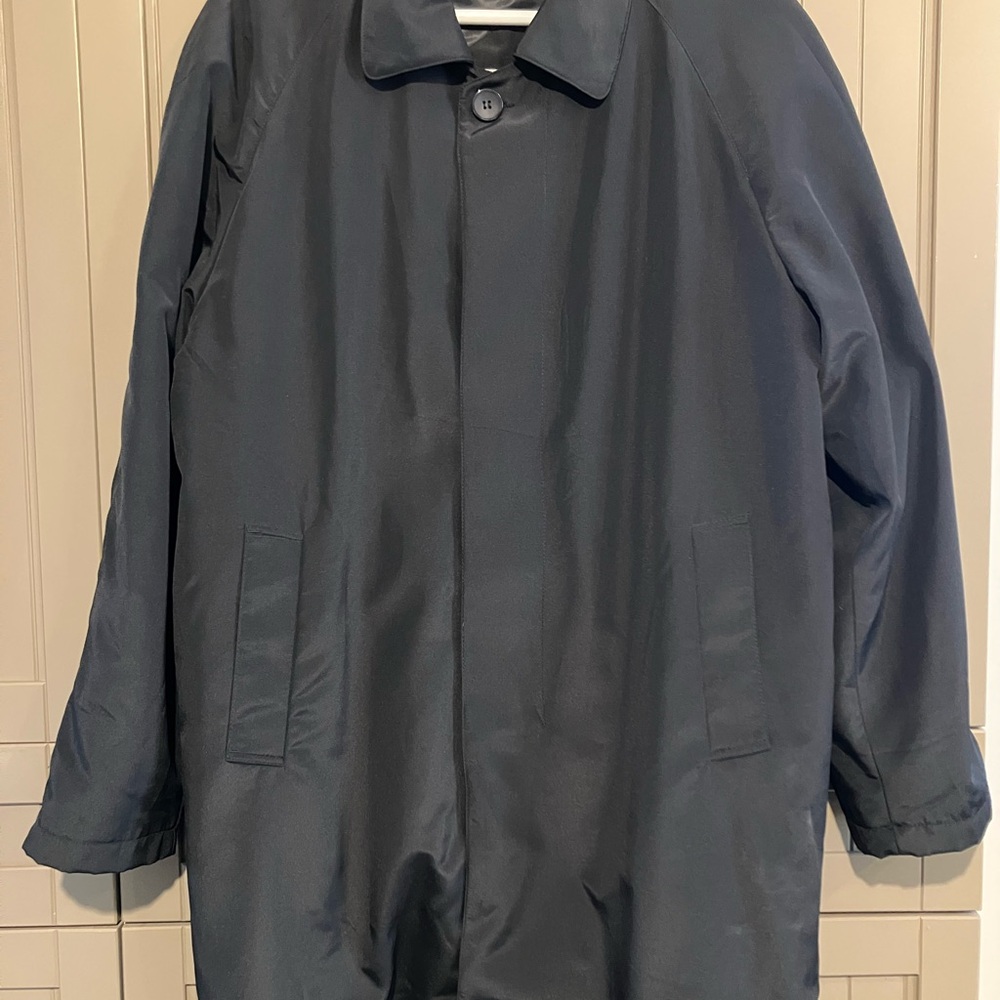 Men's Black Trench coat jacket